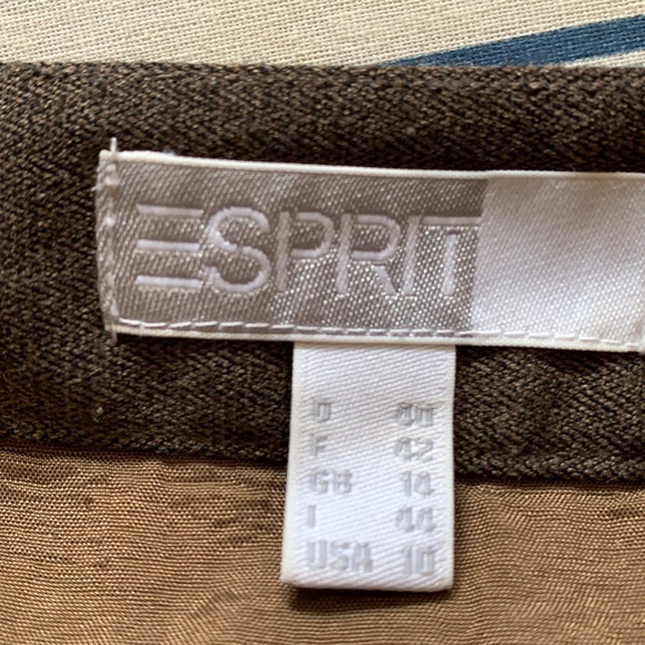 BOGO Dark Brown Esprit pencil skirt size 10 - Picture 4 of 5